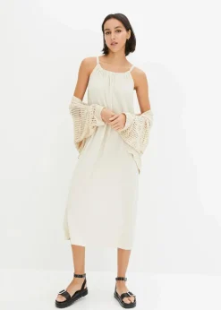 Damen bonprix Nachhaltigere Materialien|Kleider|Trägerkleid aus leichtem Crêpe