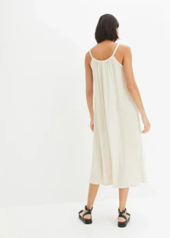 Damen bonprix Nachhaltigere Materialien|Kleider|Trägerkleid aus leichtem Crêpe