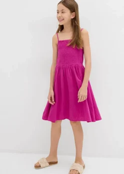 Kinder bonprix Mädchen 9-16 Jahre·Kleider & Jumpsuits|Trägerkleid aus luftigem Musselin