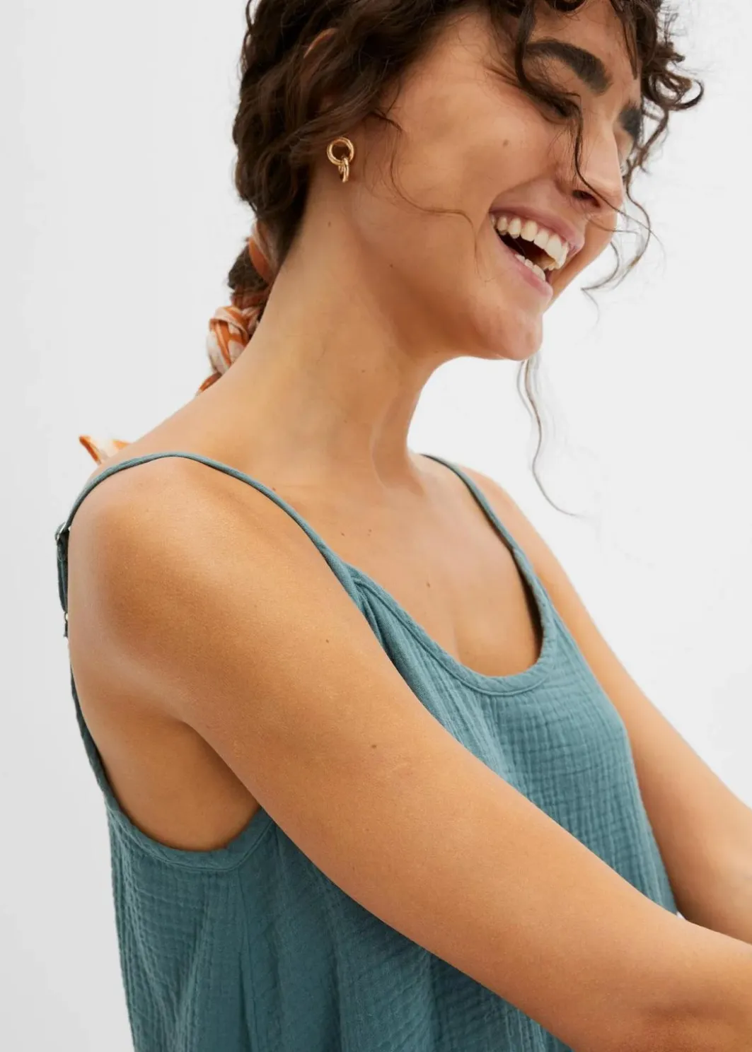 Damen bonprix Bekleidung·Pullover & Strickjacken|Kleider|Trägerkleid aus Musselin
