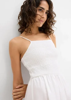 Outlet Trägerkleid aus reiner Bio-Baumwolle Damen Bekleidung·Pullover & Strickjacken|Kleider