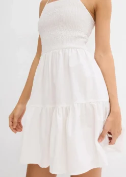 Outlet Trägerkleid aus reiner Bio-Baumwolle Damen Bekleidung·Pullover & Strickjacken|Kleider