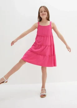 Kinder bonprix Mädchen 9-16 Jahre·Kleider & Jumpsuits|Mädchen 2-8 Jahre·Nachhaltigere Materialien|Trägerkleid aus reiner Bio-Baumwolle