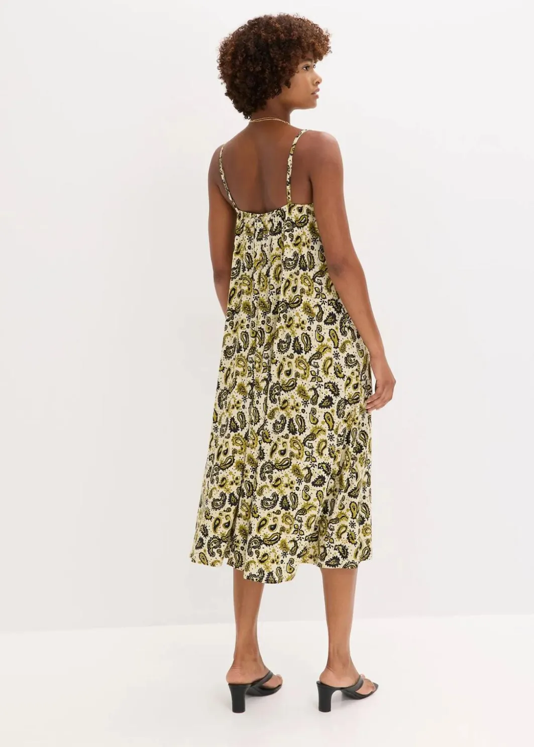 Damen bonprix Kleider|Nachhaltigere Materialien|Trägerkleid aus softem Viskose-Mix