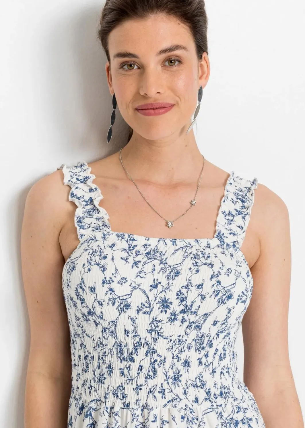Damen bonprix Nachhaltigere Materialien|Kleider|Trägerkleid aus Viskose-Mix