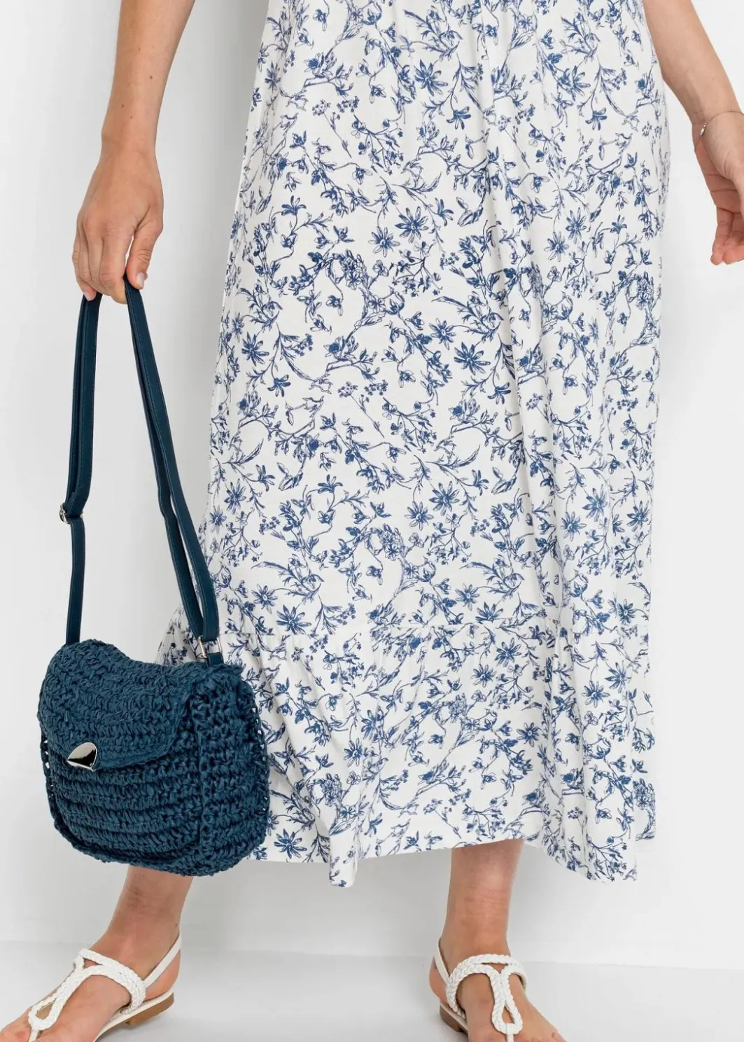 Damen bonprix Nachhaltigere Materialien|Kleider|Trägerkleid aus Viskose-Mix