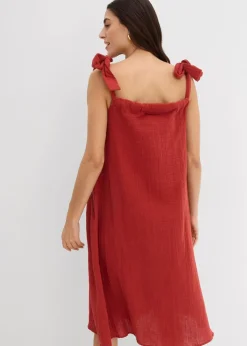 Damen bonprix Nachhaltigere Materialien|Kleider|Trägerkleid aus weichem Musselin