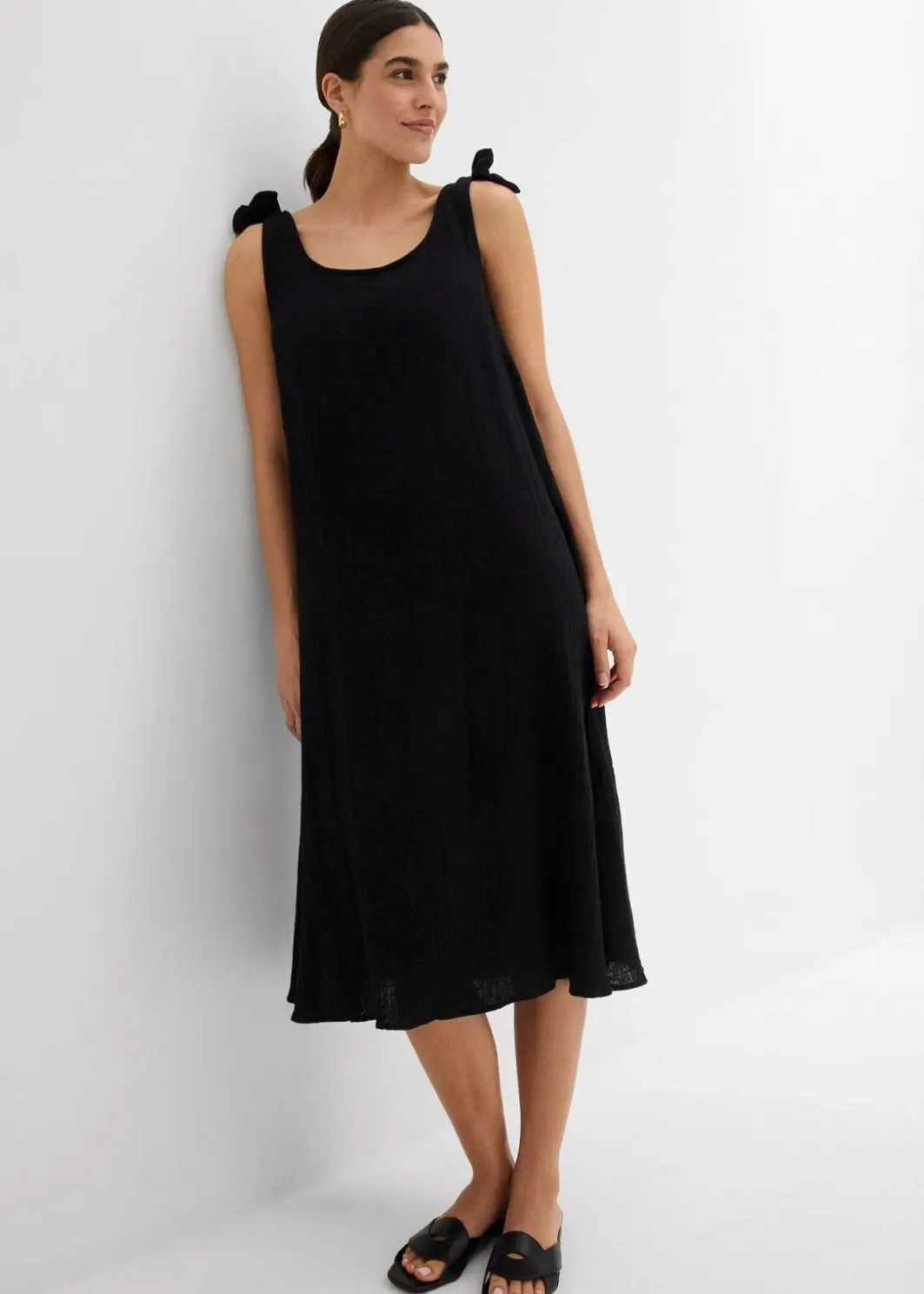 Damen bonprix Bekleidung·Pullover & Strickjacken|Kleider|Trägerkleid aus weichem Musselin