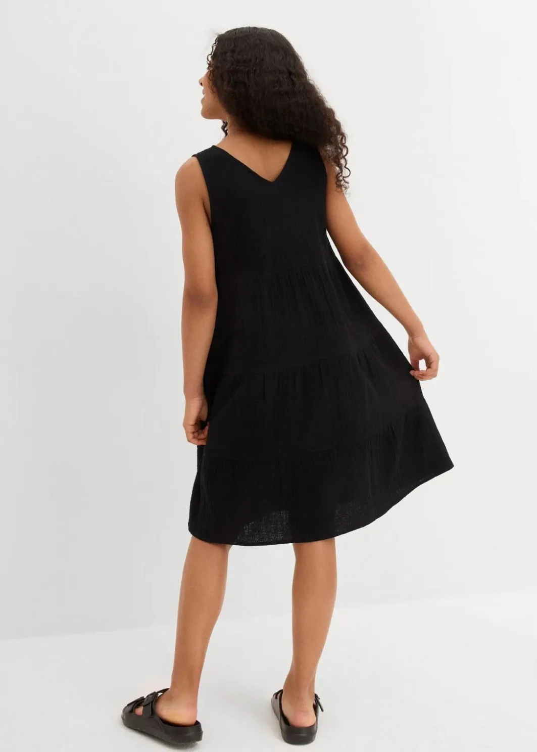 Kinder bonprix Mädchen 9-16 Jahre·Kleider & Jumpsuits|Trägerkleid aus weichem Musselin