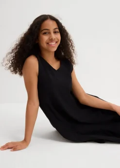 Kinder bonprix Mädchen 9-16 Jahre·Kleider & Jumpsuits|Trägerkleid aus weichem Musselin