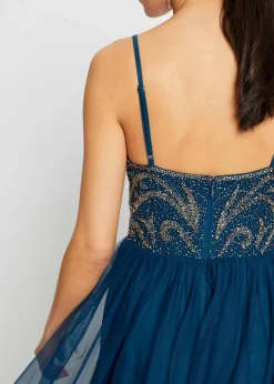 Damen bonprix Festliche Mode|Kleider|Trägerkleid mit Perlenstickerei