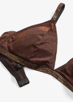 Damen bonprix Dessous|Bhs|Triangel Bralette aus glitzerndem Material