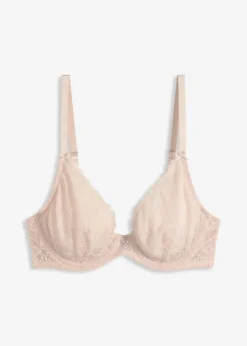 Damen bonprix Große Cups D-H|Bhs|Triangel-BH mit floraler Spitze