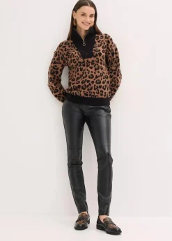 Damen bonprix Pullover & Strickjacken|Troyer