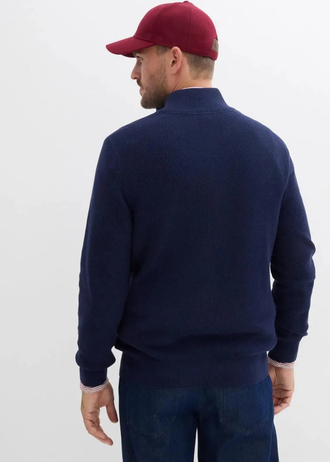 Herren bonprix Große Größen|Basics|Troyer aus reiner Baumwolle