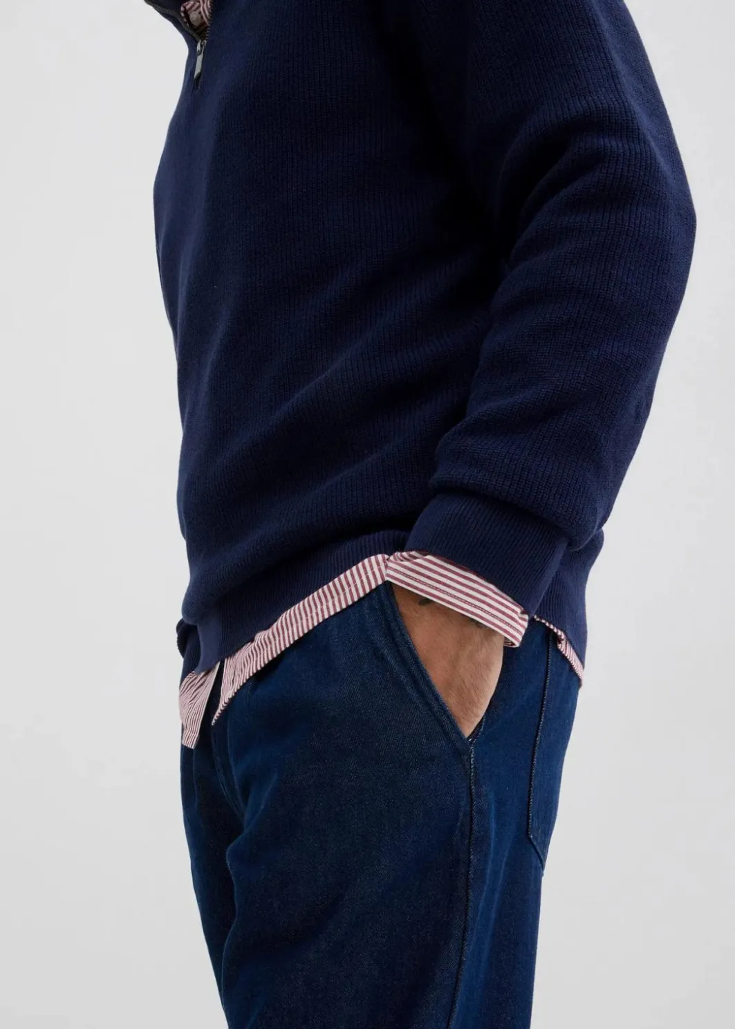 Herren bonprix Große Größen|Basics|Troyer aus reiner Baumwolle