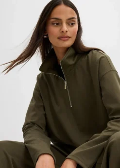 Troyer aus Viskose-Mix Damen Pullover & Strickjacken|Bekleidung·Jeans