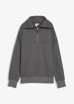 Outlet Troyer aus weichem Baumwoll-Mix Damen Pullover & Strickjacken|Sweat