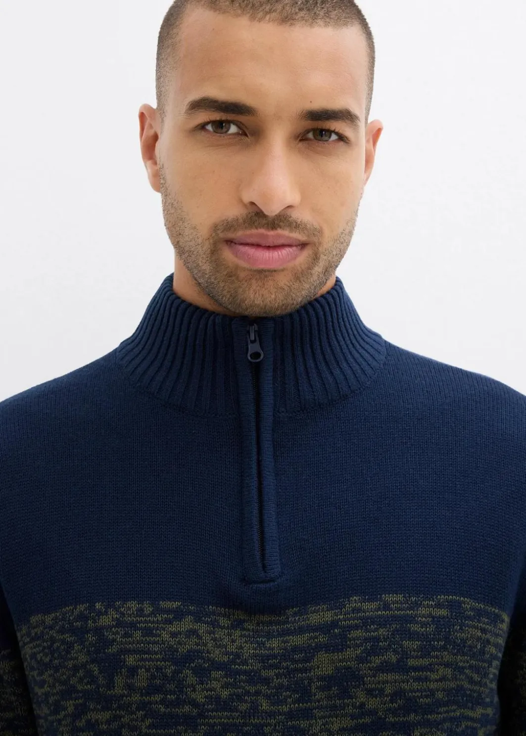 Best Troyer aus weichem Baumwollmix Herren Große Größen|Pullover & Strickjacken