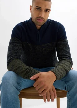 Best Troyer aus weichem Baumwollmix Herren Große Größen|Pullover & Strickjacken