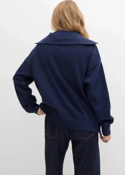 Damen bonprix Bekleidung·Blusen & Tuniken|Bekleidung·Jeans|Troyer aus weichem Baumwoll-Mix