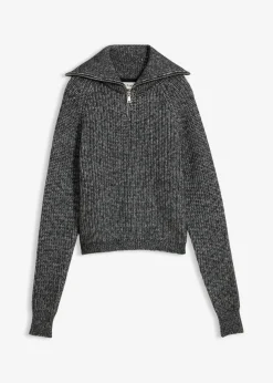 Damen bonprix Bekleidung·Jeans|Pullover & Strickjacken|Troyer aus weichem Woll-Mix