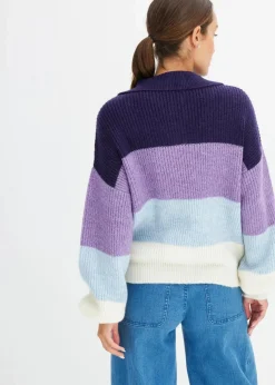Damen bonprix Pullover & Strickjacken|Bekleidung·Jeans|Troyer Pullover