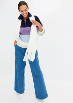 Damen bonprix Pullover & Strickjacken|Bekleidung·Jeans|Troyer Pullover
