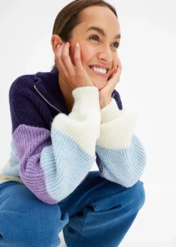 Damen bonprix Pullover & Strickjacken|Bekleidung·Jeans|Troyer Pullover
