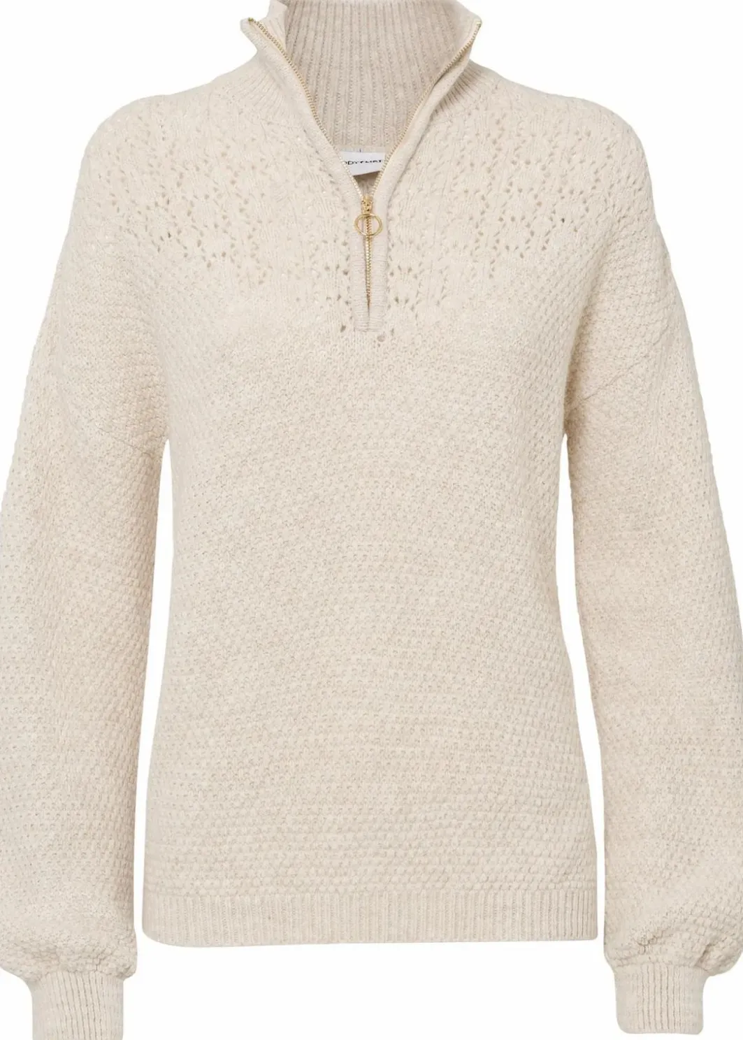 Damen bonprix Bekleidung·Jeans|Pullover & Strickjacken|Troyer Pullover mit Ajourmuster