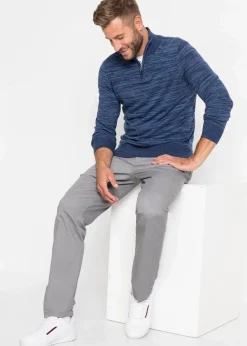 Hot Troyer Pullover mit Baumwolle Herren Große Größen|Basics