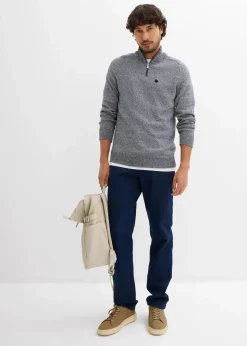 Sale Troyer Pullover mit recycelter Baumwolle Herren Große Größen|Pullover & Strickjacken