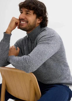 Sale Troyer Pullover mit recycelter Baumwolle Herren Große Größen|Pullover & Strickjacken