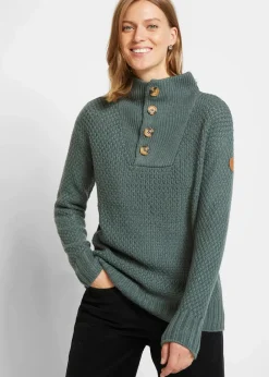 Outlet Troyer Pullover mit Struktur Damen Bekleidung·Jeans|Pullover & Strickjacken