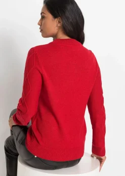 New Troyer Pullover mit Zopfmuster Damen Bekleidung·Jeans|Pullover & Strickjacken