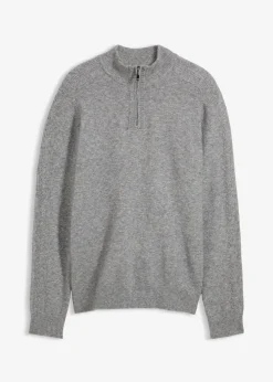 Clearance Troyer-Feinstrickpullover mit Wollanteil Herren Große Größen|Pullover & Strickjacken
