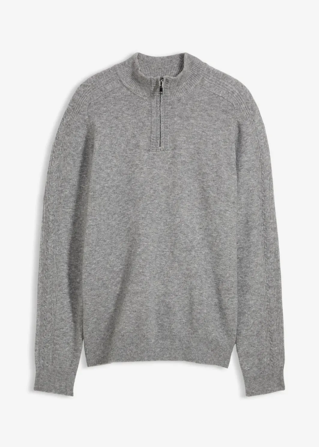 Clearance Troyer-Feinstrickpullover mit Wollanteil Herren Große Größen|Pullover & Strickjacken