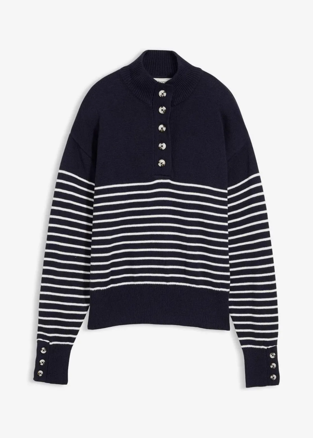 Damen bonprix Pullover & Strickjacken|Bekleidung·Jeans|Troyer-Pullover