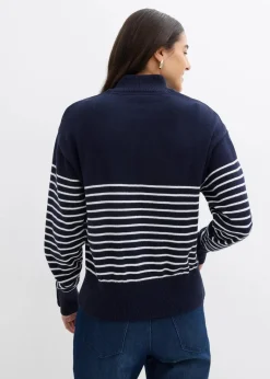 Damen bonprix Pullover & Strickjacken|Bekleidung·Jeans|Troyer-Pullover