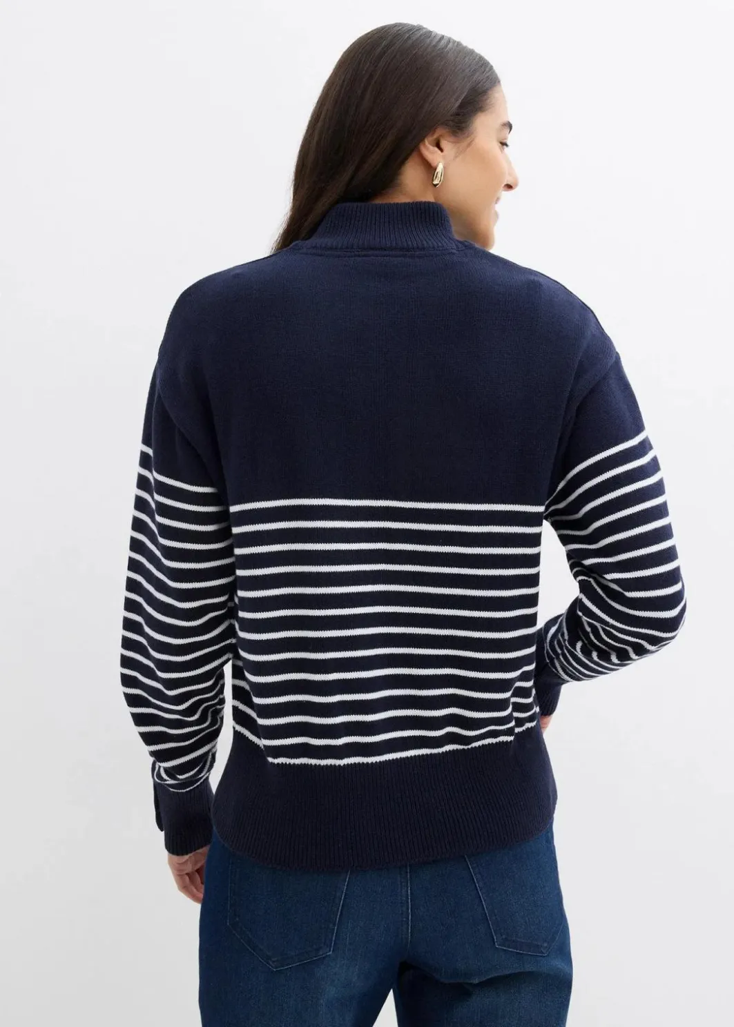 Damen bonprix Pullover & Strickjacken|Bekleidung·Jeans|Troyer-Pullover