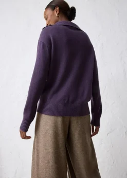 Hot Troyer-Pullover aus Merinowolle Damen Bekleidung·Jeans|Pullover & Strickjacken