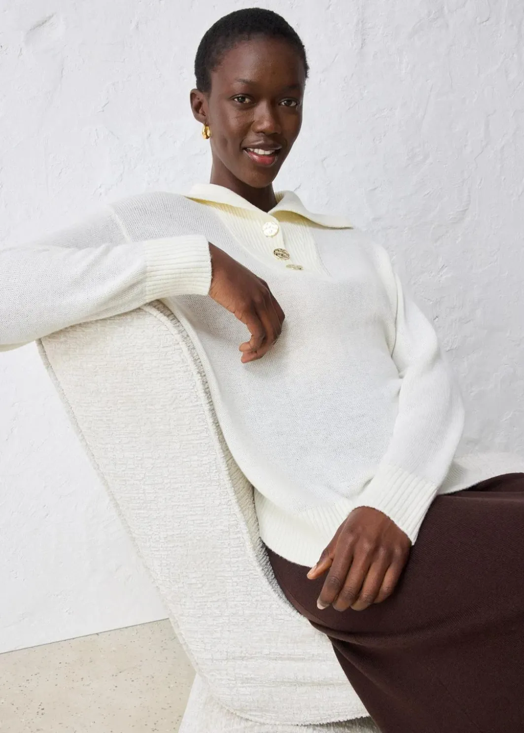Damen bonprix Pullover & Strickjacken|Bekleidung·Jeans|Troyer-Pullover aus Merinowolle