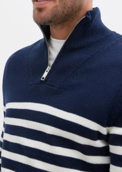 Online Troyer-Pullover aus weichem Baumwollmix Herren Große Größen|Pullover & Strickjacken