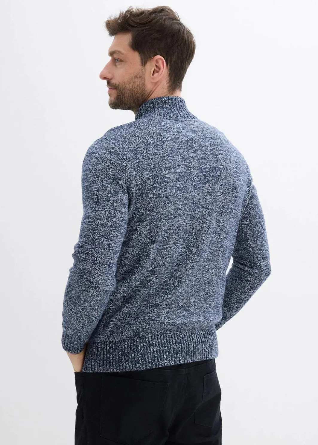 New Troyer-Pullover mit reiner Baumwolle Herren Große Größen|Basics