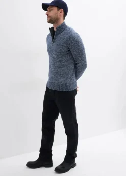 New Troyer-Pullover mit reiner Baumwolle Herren Große Größen|Basics