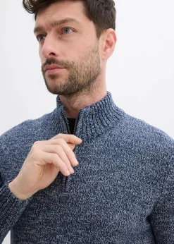 New Troyer-Pullover mit reiner Baumwolle Herren Große Größen|Basics