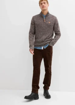 Outlet Troyer-Pullover mit reiner Baumwolle Herren Pullover & Strickjacken|Basics