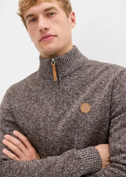 Outlet Troyer-Pullover mit reiner Baumwolle Herren Pullover & Strickjacken|Basics