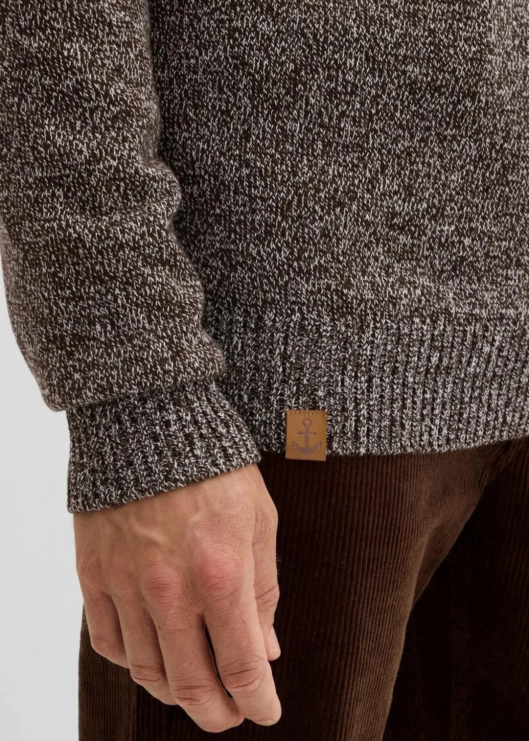 Outlet Troyer-Pullover mit reiner Baumwolle Herren Pullover & Strickjacken|Basics