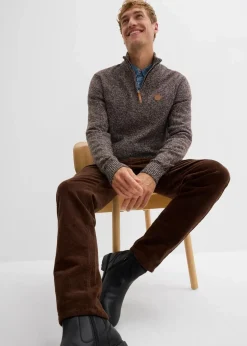 Outlet Troyer-Pullover mit reiner Baumwolle Herren Pullover & Strickjacken|Basics
